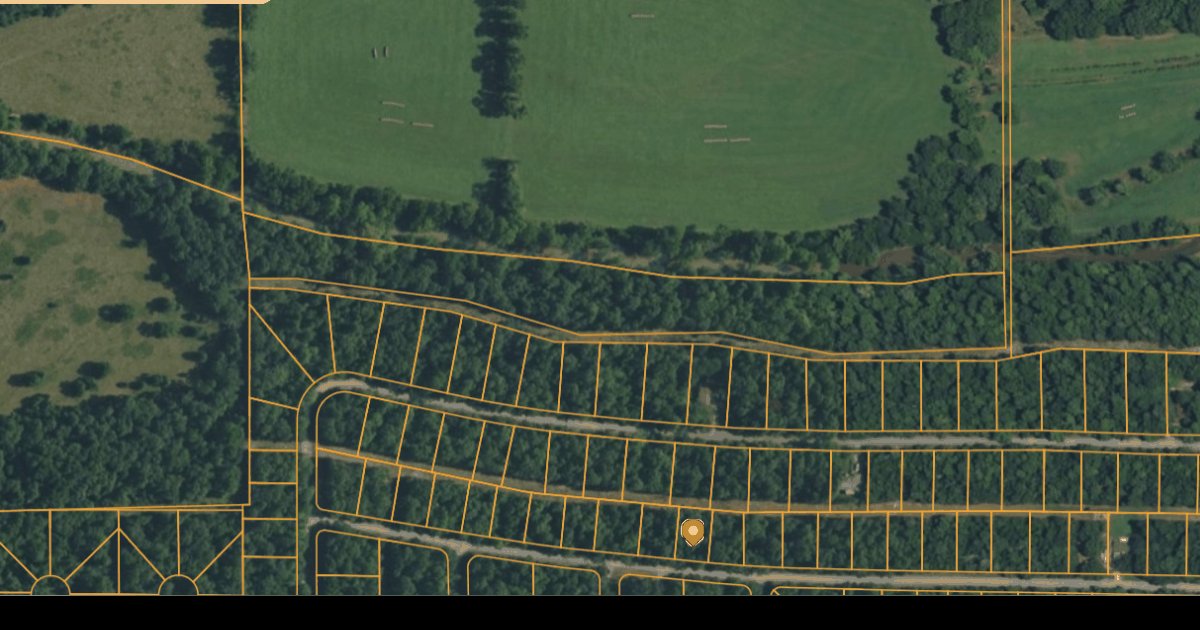 Satellite context map showing Lot 29 relative to Crown Lake and the surrounding streets