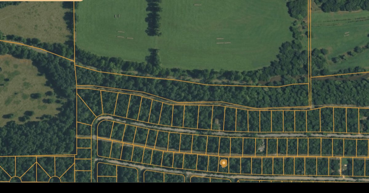 Satellite context map showing Lot 30 relative to Crown Lake and the surrounding streets